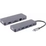 ShiverPeaks Laptop Dock S/CONN 14-05028 vadu USB 3.2 Gen 1 Type-C dokstacija, pelēka