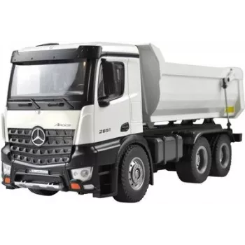 Amewi Mercedes Arocs pašizgāzējs - elektromotors - gatavs braukšanai (RTR) - melns-balts - metāls - zēniem (22413)
