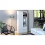Biroja grāmatplaukts Top e Shop RS-80 BILY BIEL, balta skaidu plātne, 7 plaukti, 800×350×1800 mm