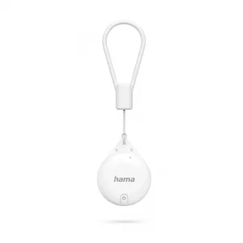HAMA Item Finder 00185815 Bluetooth Apple Find My aplikācijai, balts — atslēgu, somu un citu priekšmetu izsekotājs