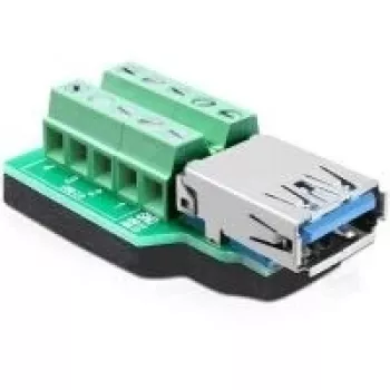 Pārejas adapteris USB 3.0-A uz 10-pin spaiļu bloku DeLOCK 65370, melns/zaļš/sudrabs