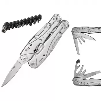 Extralink Multitool, Kabatas nazis 23-in-1, ar Maciņu, Sudrabs