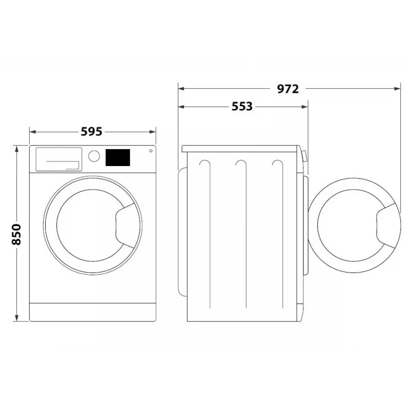 Veļas mašīna INDESIT MTWA71252WPL 7 kg, priekšējā ielāde, Energoefektivitātes klase E