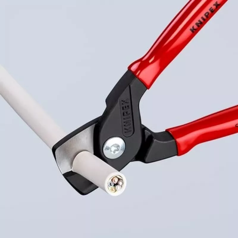 Kabeļu šķēres Knipex 95 11 160 — 160 mm griešanas jauda, ergonomiski rokturi