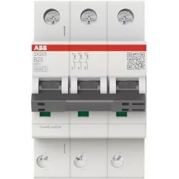 ABB Automātiskais slēdzis SX203-B25 Flexline B raksturlīkne 6kA 25A 3P (2CDS253003R0255)