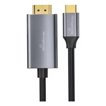USB-C uz HDMI video adaptera kabelis MediaRange MRCS217 1.8 m, USB-C (DisplayPort Alt Mode) uz HDMI izeju