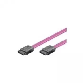 Wentronic Goobay S-ATA kabelis 1,5 Gbit/s / 3 Gbit/s, sarkans, 0,5 m - S-ATA L veida > L veida (50915)