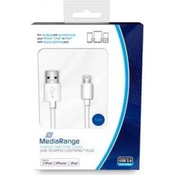 Lightning kabelis MediaRange MRCS178 1m Balts