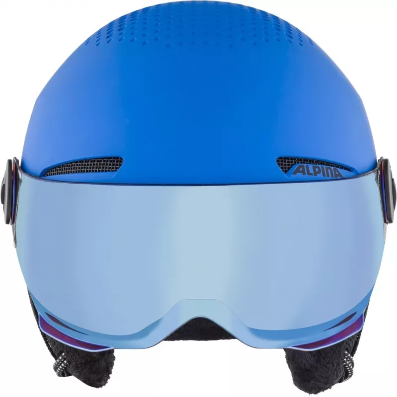 Bērnu slēpošanas ķivere ALPINA ZUPO VISOR QLite, 54–58 cm, ar vizieri
