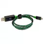 USB kabelis RealPower A/Micro-USB B 0.75m