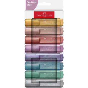 Marķieri Faber-Castell Textliner 46 Metallic 8 gab.