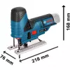 Akumulatora finierzāģis GST 12V-70 Professional, 12 V (zils/melns, 2x Li-Ion akumulators 3,0 Ah, L-BOXX)