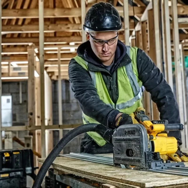 DEWALT DCS520T2 pārnēsājams ripzāģis 54V 2x XR FLEXVOLT 6Ah TSTAK Melns, Dzeltens