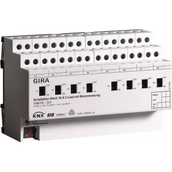 GIRA komutācijas izpildmehānisms 8-kanālu REG KNX/EIB 16A C-Last 104600