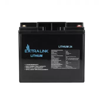 Extralink uzlādējams akumulators LiFePO4 24000 mAh 12,8 V