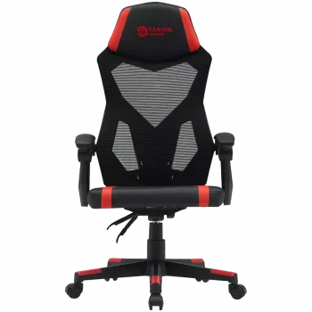 Canyon MCH01 Flow - ergonomisks spēļu krēsls - melns un sarkans