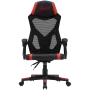 Canyon MCH01 Flow - ergonomisks spēļu krēsls - melns un sarkans