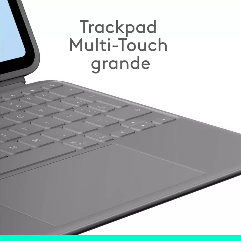 Logitech Combo Touch tastatūras maciņš iPad Air 11 inch (M2) — pelēks