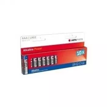 AGFAPHOTO 110-803968 AP MICRO BATT(10) L03 Augstas kvalitātes sārmainās AAA baterijas (10 iepakojumā)