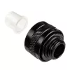 Alphacool 17471 Eiszapfen PRO 13 mm HardTube fitings G1/4, misiņš, 22 mm diametrs, 20 mm augstums, Deep Black