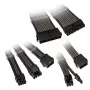 Pagarinātāju komplekts Kolink Core Adept — pīts PET apvalks, 6 gab., 20+4pin, 8pin, 4+4pin, 3×6+2pin (300–350 mm)