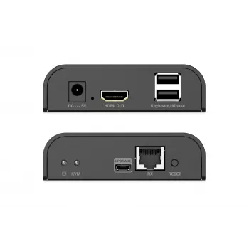 Digitus HDMI KVM IP uztvērējs 4K/60Hz Vadu 200m