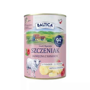 BALTICA regional flavours Kucēns Jērs ar banānu - slapjā suņu barība - 400g