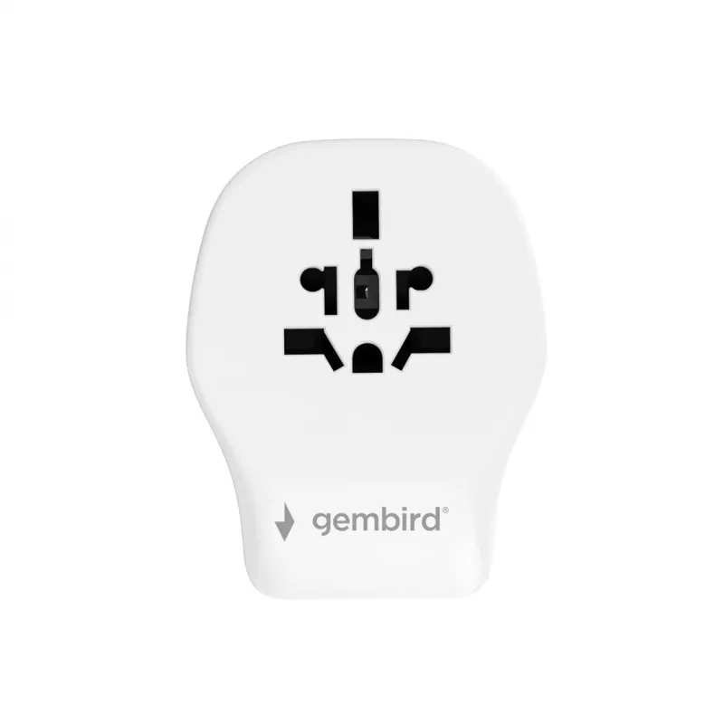 Ceļojumu sienas lādētājs GEMBIRD TPA-1A2C20-02-W 20W — 1×USB-A + 2×USB-C, G tipa kontaktdakša, 100–250V, balts