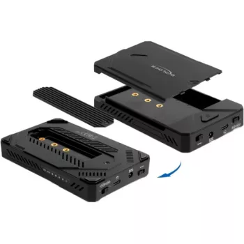 Ārējais korpuss HDD/SSD DeLOCK 42020 Melns 2,5 collu USB Type-C 10 Gbit/s