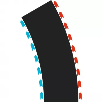 Carrera HYBRID Curves Radius 30° divi moduļi (50052004)