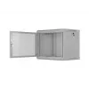Lanberg WF01 19 inch 9U 600x450 pelēks sienas stiprinājuma skapis ar perforētām durvīm