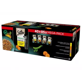 SHEBA Nature's Collection Poultry Flavors in jelly - mitrā kaķu barība - 40 x 85g