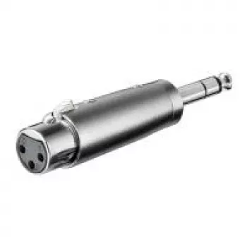 Wentronic Goobay XLR adapteris - XLR ligzda (3-pin) > 6,35 mm spraudnis (4-pin, stereo) (27514)