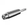 Wentronic Goobay XLR adapteris - XLR ligzda (3-pin) > 6,35 mm spraudnis (4-pin, stereo) (27514)