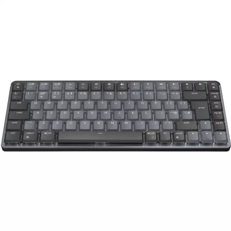 Logitech MX Mechanical Mini bezvadu apgaismota tastatūra - Graphite - UK - EMEA (920-010779)