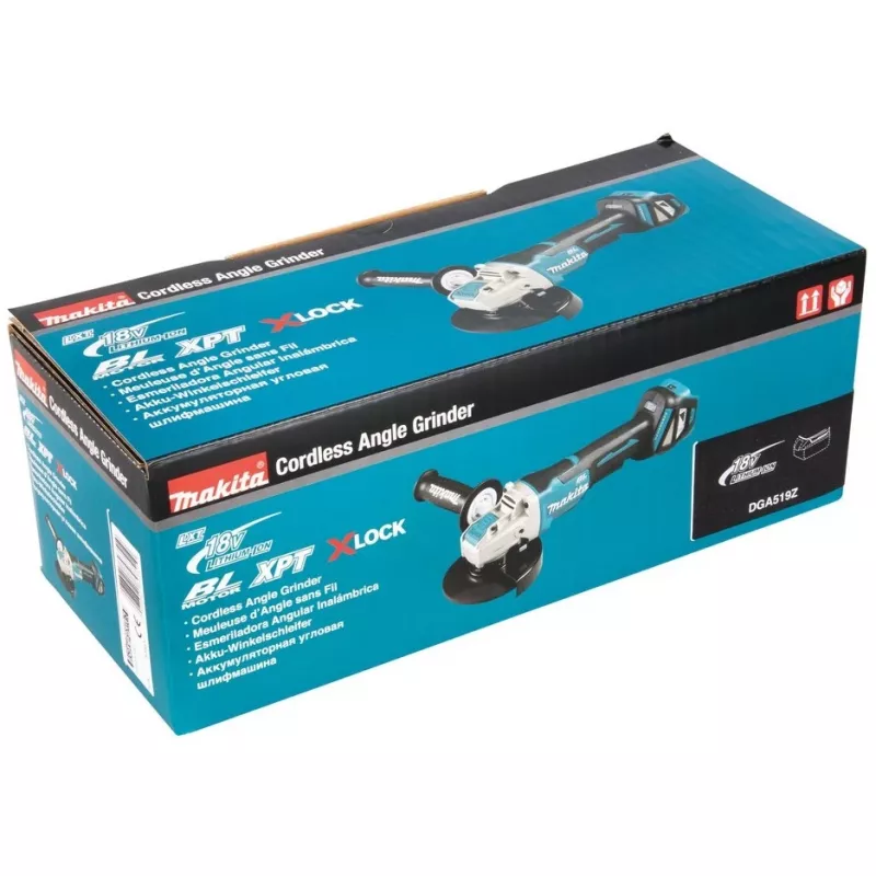 Makita DGA519Z - Leņķa slīpmašīna - Bezvadu - 125 mm - bez akumulatora - 18 V (DGA519Z)