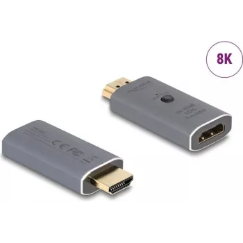 HDMI dzimuma mainītājs DeLOCK 64324 HDMI uz HDMI antracīts