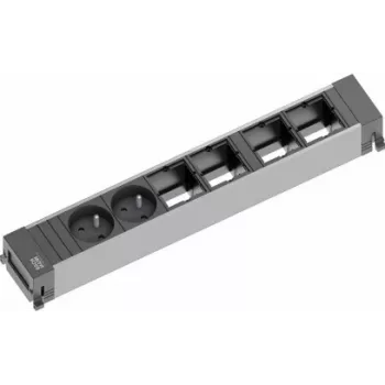 Bachmann POWER FRAME pagarinātājs 0,2 m 2× E kontaktligzdas Melns