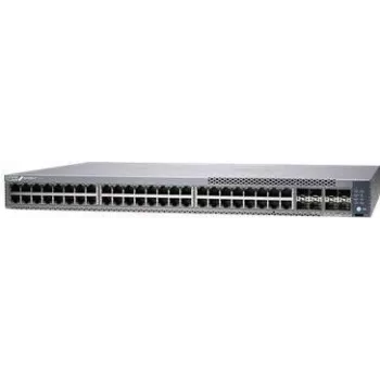 Juniper EX4100-F-48P tīkla slēdzis - 48 porti PoE+, 4x 10G SFP+ augšupsaites, 4x 10G SFP+ stekojami porti, StandardSW, TAA
