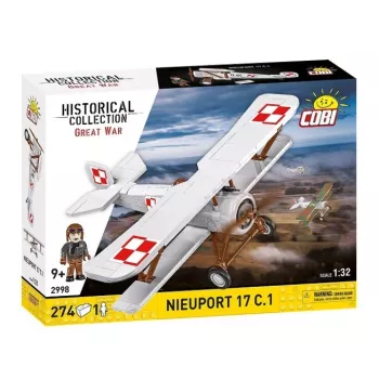Cobi ķieģeļu komplekts Nieuport 17 C.1 274 gabali modeļa komplekts