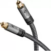 Plus Toslink kabelis (melns/sudrabs, 5 metri)