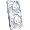 NZXT F280X RF-U28PN-W1 RGB 280 mm korpusa ventilators, 140 mm, 2400 apgr./min, 41 dB, balts