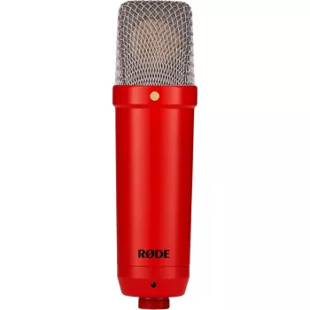 Studijas kondensatora mikrofons RØDE NT1 Signature Red — kardioīds, 20–20000 Hz, -32 dB jutība, XLR (3-pin), 313 g