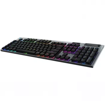 Logitech G G915 X LIGHTSPEED bezvadu spēļu tastatūra, GL mehāniskie slēdži, LIGHTSPEED/Bluetooth/vads, QWERTY US International, melna