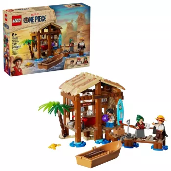 LEGO būvēšanas komplekts One Piece 75636 Vējdzirnavu ciema būda, 299 gabali, 3 minifigūras, 8+ gadi