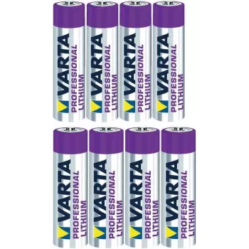 Vienreizējās lietošanas baterijas Varta 4x AAA Litija