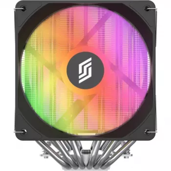 CPU dzesētājs Silentware Titan RGB Dual-Tower ar 6 siltuma caurulēm un 2×120mm PWM A-RGB ventilatoriem