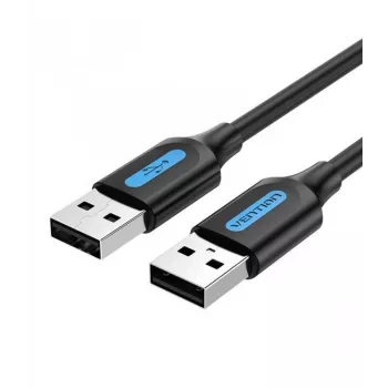Ventspils USB 2.0 vīriešu-vīriešu kabelis 1.5m melns Vention