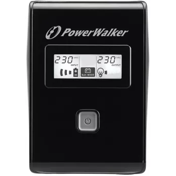 PowerWalker VI 850 LCD nepārtrauktās barošanas avots (UPS) līnij-interaktīvs 0.85 kVA 480 W