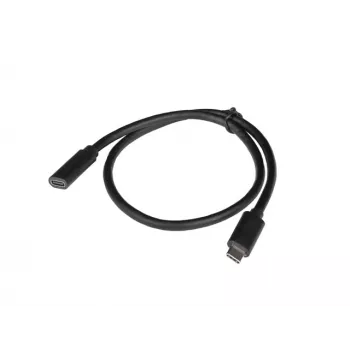 USB C uz USB C pagarinātājkabelis LANBERG CA-USBE-20CC-0005-BK, USB 3.2 Gen 1 (5 Gbit/s), 0.5 m, melns